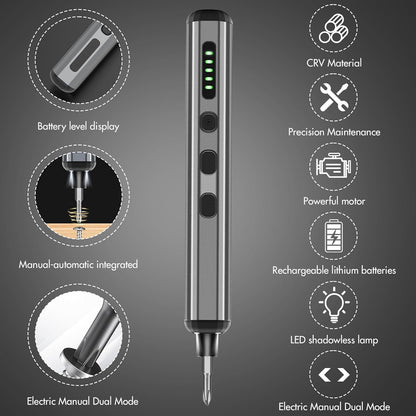 The Tool Storage™ Precision Electric Screwdriver Set - 68 in 1