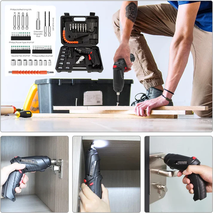 The Tool Storage™ Cordless Electric Screwdriver 3.6V Rechargeable