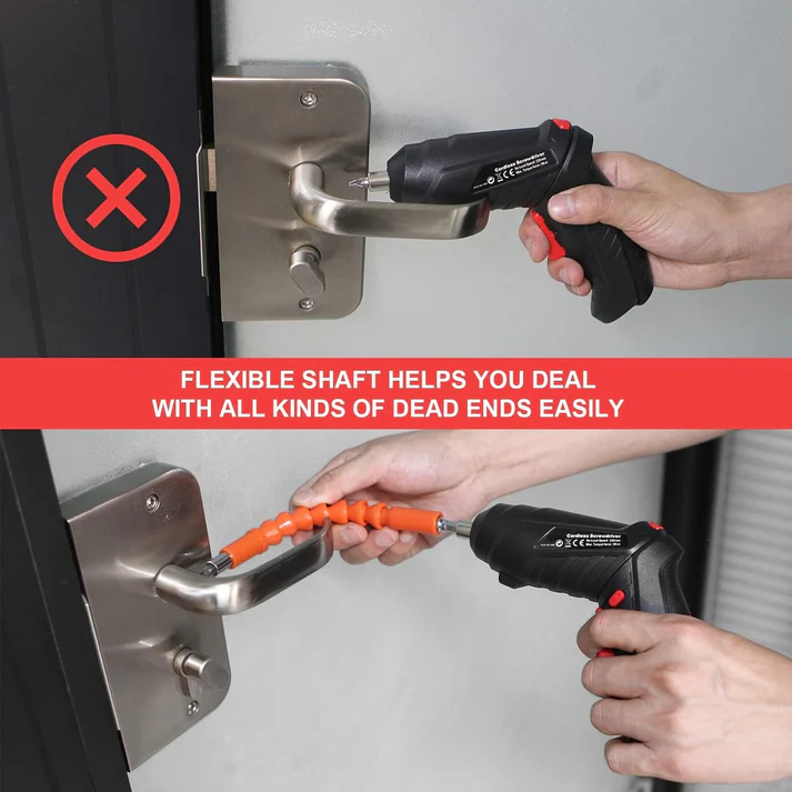 The Tool Storage™ Cordless Electric Screwdriver 3.6V Rechargeable