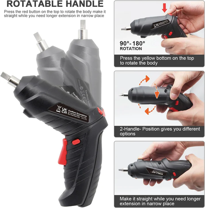 The Tool Storage™ Cordless Electric Screwdriver 3.6V Rechargeable